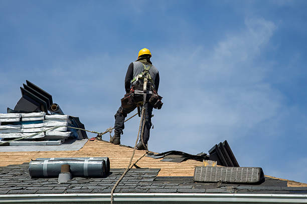 Professional Roofing technician working in Robbins, IL